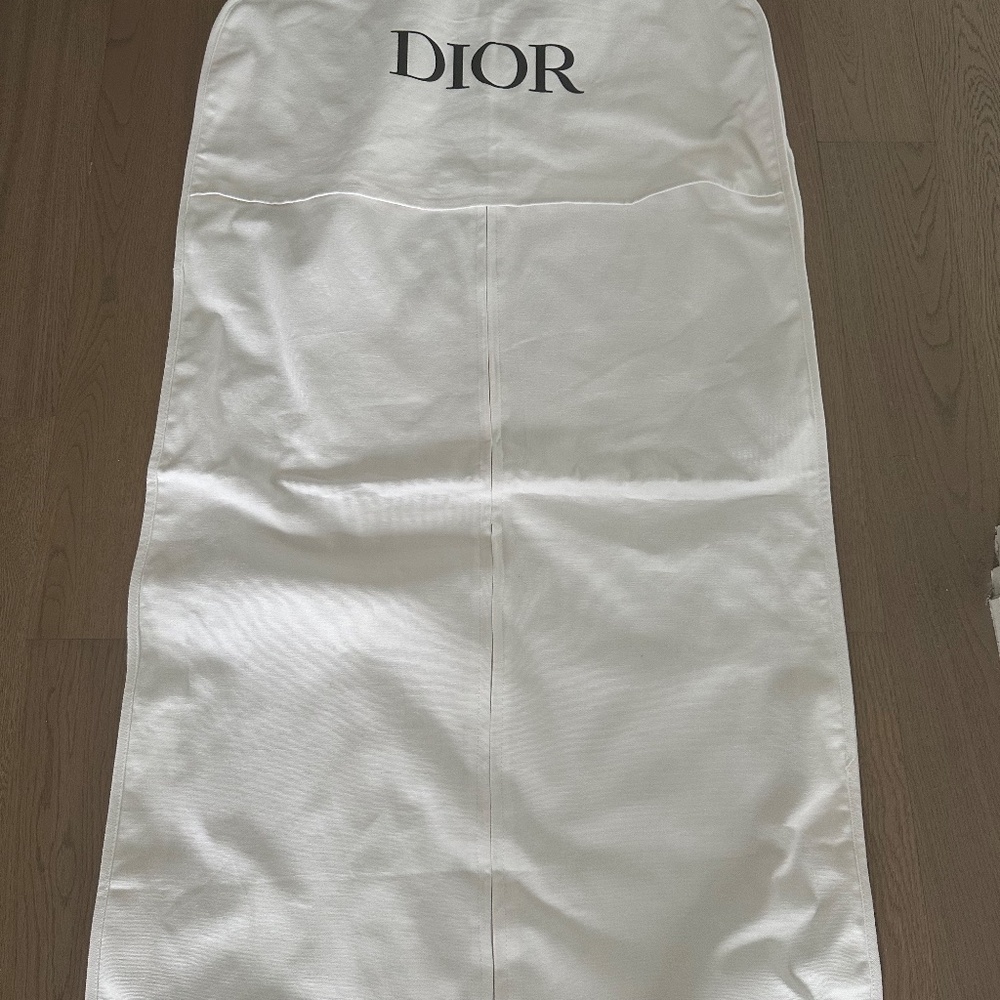 Dior White Medium Length Garment Bag